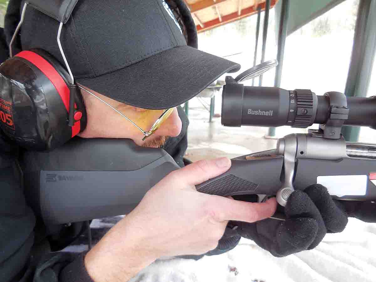 Shooting from prone usually requires a stock with a slightly longer length of pull than shooting while sitting or kneeling.